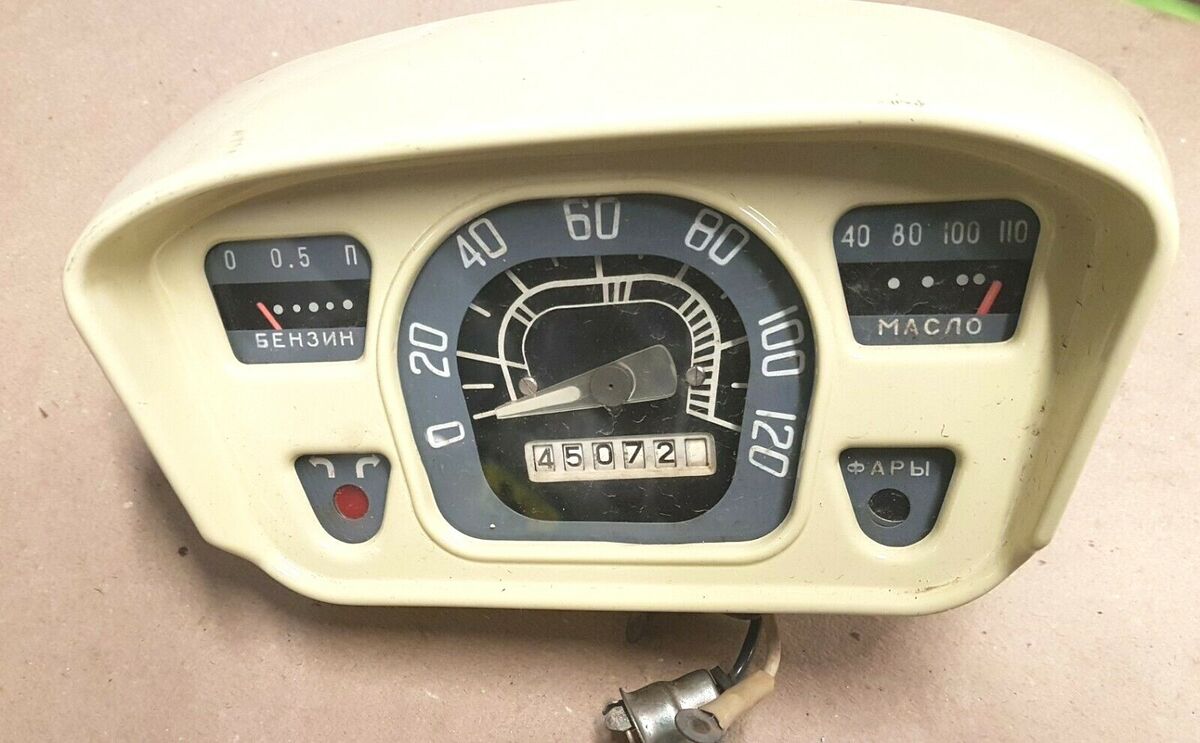 Kombiinstrument Tacho ZAZ 965 Zaporoschetz Original gebraucht/ beige/ Jalta