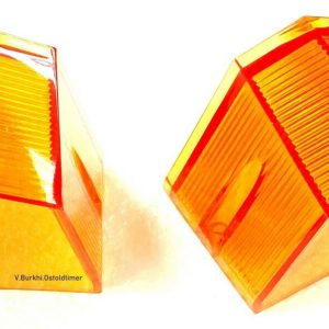 Heckleuchten R?ckleuchten Blinker  Glas 2 St?ck Gelb Wolga Gaz M21 Baureihe 3*