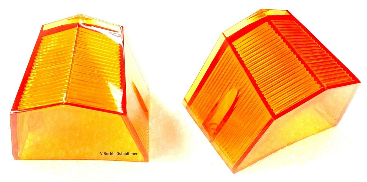 Heckleuchten R?ckleuchten Blinker Glas 2 St?ck Gelb Wolga Gaz M21 Baureihe 3*
