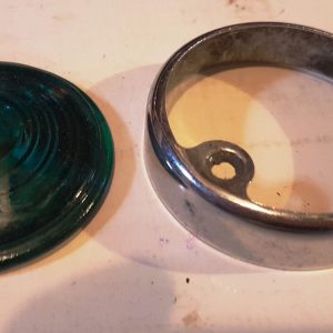 Taxi Glas Chromring grüne Leuchte Wolga Gaz M21 Gaz 24 Original