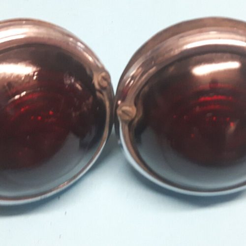 Heckleuchten Chrom Original 2 Stück ZIM Pobeda Gaz 12  M20 *