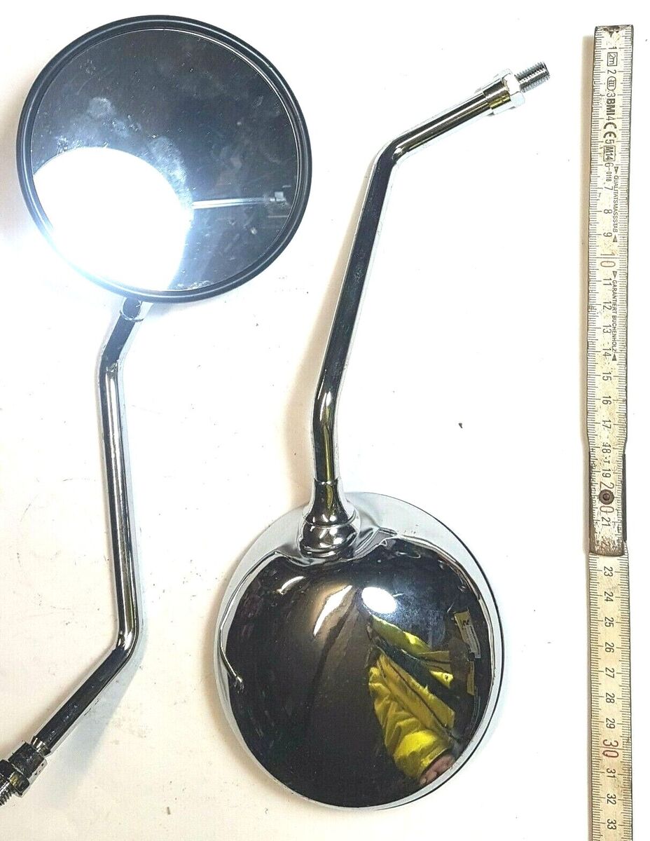 Spiegel rund Chrom 2 Stück 10cm K-750 URAL DNEPR MT IJ