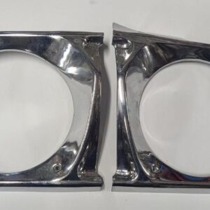 Frontscheinwerder Chromringen 2 Stück Wolga Gaz 24 Original neu